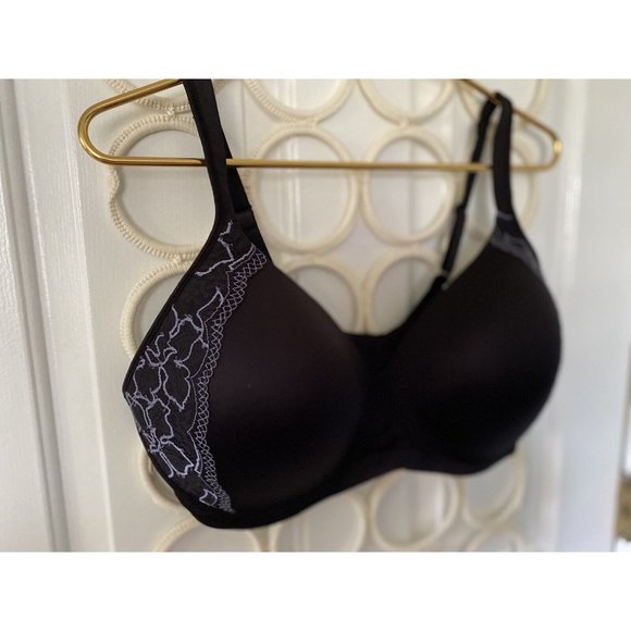 Bali‎ Womens 40DD Black Lace Wirefree Bra 6546 Smooth U Lace  Convertible NWOT - Picture 13 of 16
